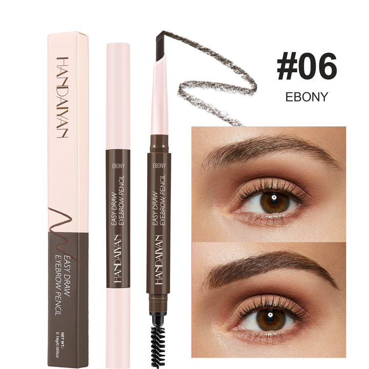 03 HANDAIYAN Esay Draw Dual-Head Eyebrow Pencil (Waterproof, 3D Effect, Screw Brush) - Image 3