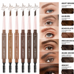 HANDAIYAN Esay Draw Dual-Head Eyebrow Pencil (Waterproof, 3D Effect, Screw Brush) - Image 2