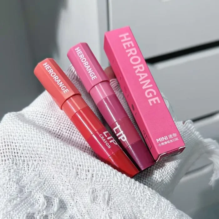 4 In 1 Waterproof Long Lasting Non-stick Cup Lip Gloss Matte Velvet Lipstick Pen Crayon Lipstick Fashion Red Lip Tint Makeup Cosmetic - Image 1