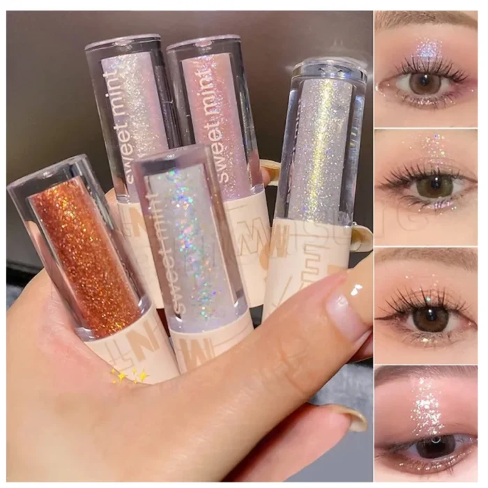 " SWEET MINT Liquid Eyeshadow,Highly Pigmented Waterproof Eye Shadow Shimmer - Shine Liquid" - Image 1